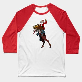 Horror Claus Baseball T-Shirt